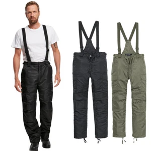 Brandit Thermal Dungarees Latzhose Thermohose Latz Ski Pant Wasser abweissend - Picture 1 of 11