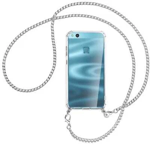 Catena per Huawei P10 Lite catena metallo col. argento Custodia Cover da collo - Foto 1 di 2