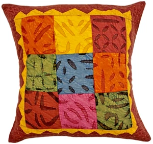 High Quality Indian Handmade Home Decor Pillow Shams Couch Cushion Cover Case - Picture 1 of 2