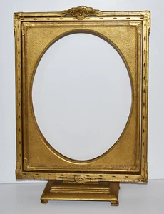Antique American Double Sided/Rotating Gold Gilt Art/Picture Frame-c.1900-1920 - Picture 1 of 12