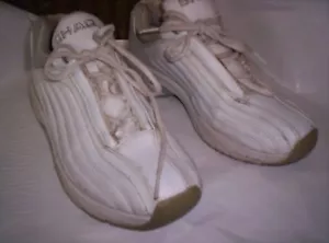 SHOES MENS SHAQ 8 WHITE DUNKIN - Picture 1 of 3