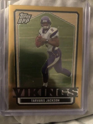 Gold 2007 Topps Draft Picks and Prospects (DPP) - Tarvaris Jackson /99  - Image 1 of 2
