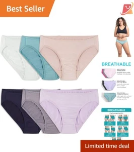 Women's Micro-Mesh Underwear, Plus Size, Breathable, Moisture Wicking, Cool C... - Picture 1 of 6