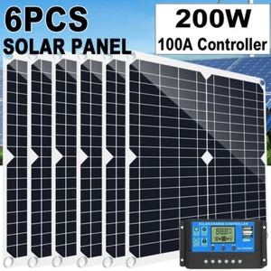2400 Watts Solar Panel Kit 100A 12V Battery Charger w/ Controller Caravan Boat - Picture 1 of 27