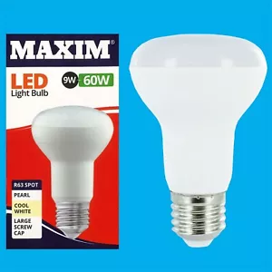 2x 9W =60W LED R63 Reflector Spotlight 4000K Cool White ES E27 Light Bulbs Lamp - Picture 1 of 1