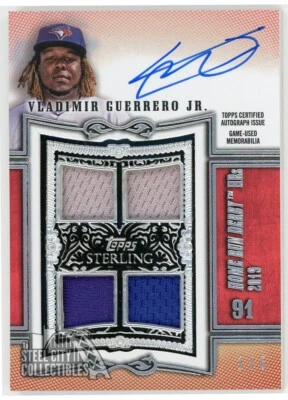 Vladimir Guerrero Jr. 2020 Topps Sterling Swings Red Patch Auto #SWAR-VGJ 1/5 - Image 1 of 2