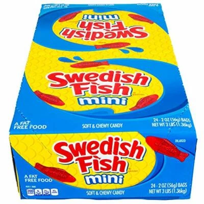 SWEDISH FISH Mini Soft & Chewy Candy, 24 - 2 oz Bags - Image 1 of 4