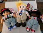 Vintage 1998 Lot of 3 Save the Children Bean Bag Plush Dolls With Tags