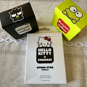 ⭐️Starface x HELLO KITTY/BADTZ-MARU/ KEROPPI~ 2 Pimple Patch Compacts & 1 Refill - Picture 1 of 9