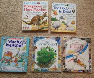 5 Children's Books Science Nonfiction Weather Animals Environment Homeschool - Picture 1 of 8