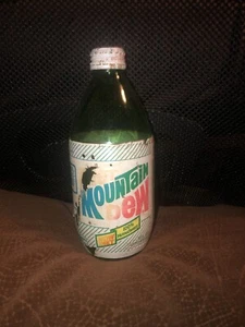 Vintage Glass Diet Mountain Dew Bottle Sealed - Picture 1 of 6