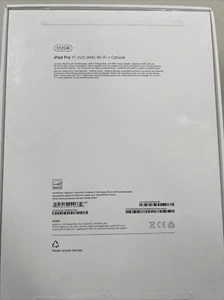NEW Apple iPad Pro 2024 11" M4 Chip 512GB WiFi + 5G Cellular Space Black - Picture 1 of 3