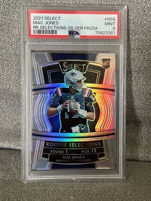 2021 Panini Select Selections Silver Prizm Mac Jones #RS-5 PSA 9 MINT Rookie RC - Image 1 of 2