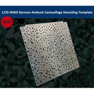 Plantilla de plantilla de spray de fugas de camuflaje emboscada armadura alemana de la Segunda Guerra Mundial 1/35 - Imagen 1 de 5