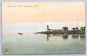 Postal de Annisquam Light Lighthouse Gloucester Massachusetts MA c1908 - Imagen 1 de 2
