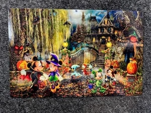 Thomas Kinkade  Studio Postcard Disney Mickey & Minnie Halloween Fun - Picture 1 of 2