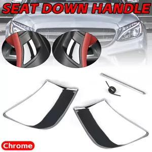 2X Left+Right Car Seat Down Handle for Mercedes E-Class Coupe W207 09-16 Chrome - Picture 1 of 12