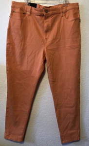Jeans skinny alla caviglia Ralph Lauren vita 34" pesca super elasticizzati nuovi con etichette taglia 18 - Foto 1 di 6
