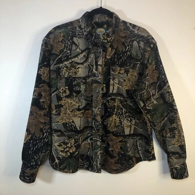 Cabelas Women’s Seclusion 3D Camouflage Heavy Duty Long Sleeve Shirt Size Large - Image 1 of 4