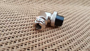 New Right Angle 4 Pin Connector Plug for Ham Cobra Microphone Radio Adapter - Picture 1 of 3