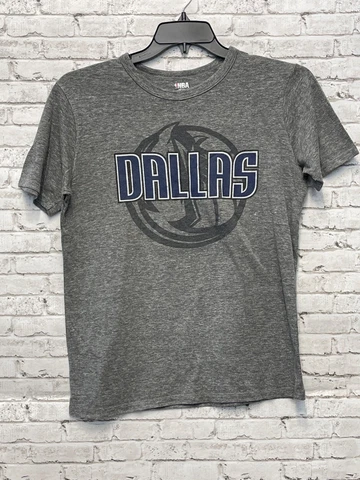 NBA Gray Dallas Mavericks Nowitzki 41 Short Sleeve T-Shirt Men's Size Medium M Cover