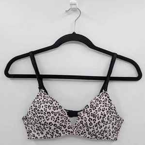 Victoria's Secret Bra Women’s 34A Animal Print Lined No Wire Cotton Blend-READ - Picture 1 of 6