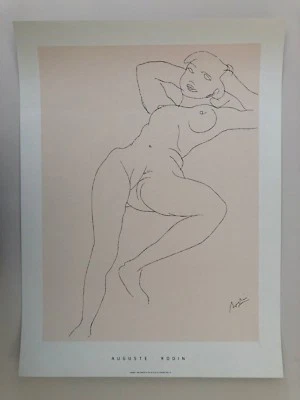 AUGUSTE RODIN, 'AURORA,1900',RARE 1990's SERIGRAPH - Photo 1/4