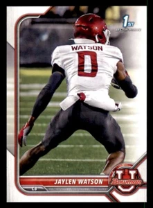 2022 Bowman University #76 Jaylen Watson - Picture 1 of 2