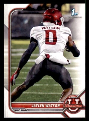 2022 Bowman University #76 Jaylen Watson - Image 1 of 2