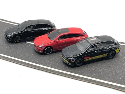 Lote (3) de freno de tiro Mercedes-Benz CLA 2020 Matchbox suelto (persecución, rojo, negro) Foto 1 de 4