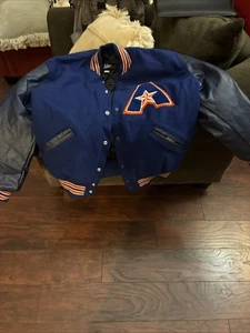 Vintage Really Nice Varsity Jacket With A Embroidered Logo XL Size - Picture 1 of 11