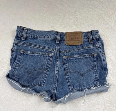 Vtg Levi’s 512 Slim Denim Cut Off Shorts 11 Jean Festival Bootie 2” Y2k 90’s - Image 1 of 4
