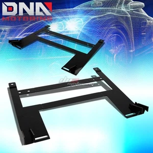 PAIR LEFT+RIGHT RACING BUCKET SEAT DOWN LOW MOUNT BRACKET FOR 05-10 CHEVY COBALT - Picture 1 of 8