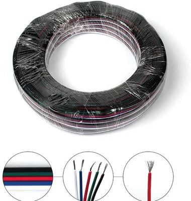 5Pin 5-100M 5050 3528 5630 LED RGBW/RGBWW Strip Extension Connector Cable Wire - Image 1 of 4