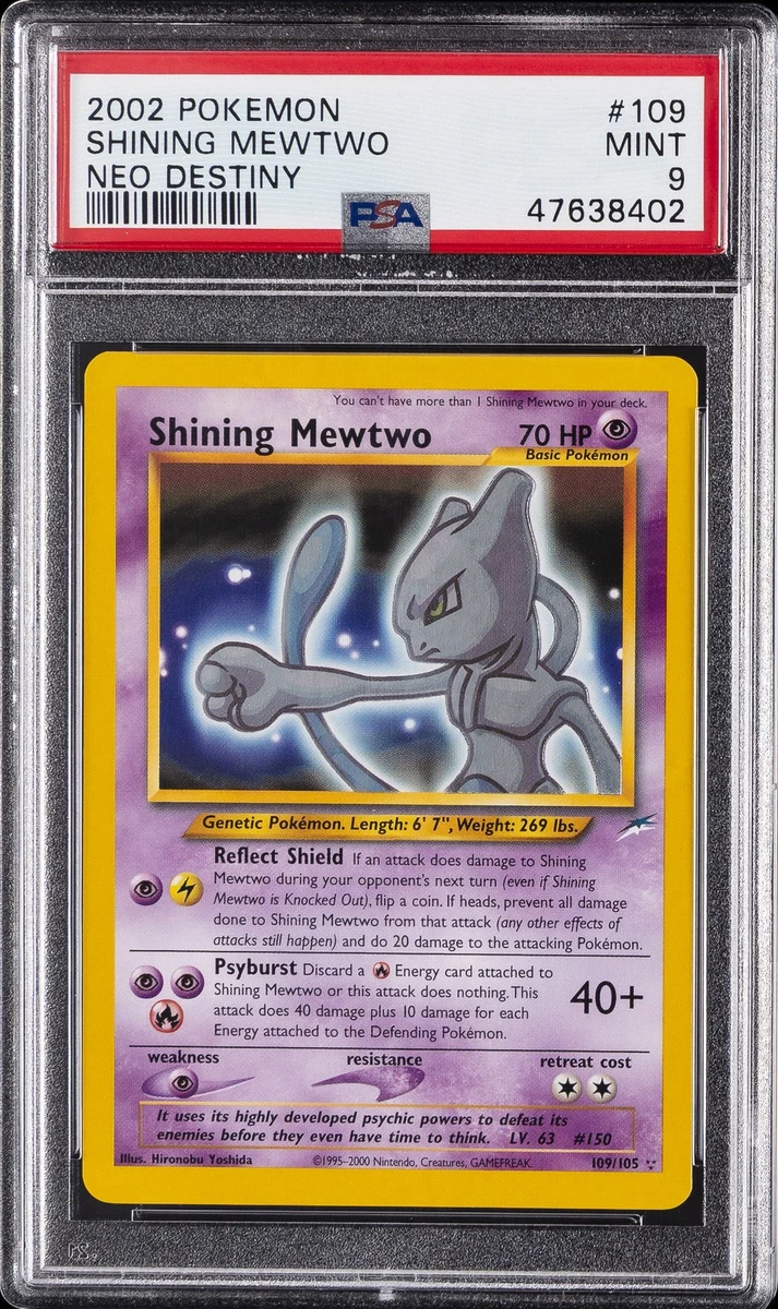 Mewtwo Pokémon TCG Professional Sports Authenticator (PSA) Neo