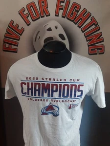 COLORADO AVALANCHE 2022 STANLEY CUP CHAMPIONS COMMEMORATIVE T-SHIRT NHL - Picture 1 of 16