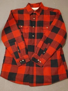 Red Head Hemd Herren Large rot kariert Sherpa gefüttert Shacket Outdoor Trucker EUC - Bild 1 von 12