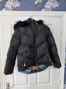 Ted Baker Ladies Black Puffer Jacket Size Small Uk 6 ^ - Picture 1 of 2