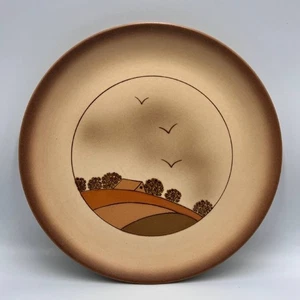 Schramberg Germany Plate 25cm Hand Painted Matte Vintage Porcelain Landlich - Picture 1 of 7