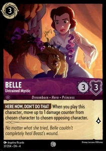 Belle - Untrained Mystic 2024 Disney Lorcana - Ursula's Return #37 Common - Picture 1 of 2