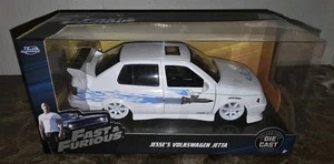 Jesse's Volkswagen Jetta White with Graphics "Fast & Furious" Movie 1/24 Diecast - Picture 1 of 5