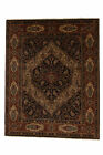 Genuine 8'0' x 10'0' Fine Wool Tabri Navy Blue Area Rug Carpet
