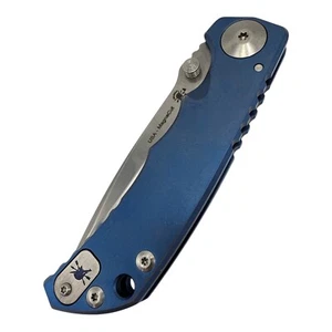 Spartan Harsey Folder SF5SW 3.95" Magnacut Stonewashed Blue Anodized - Picture 1 of 17
