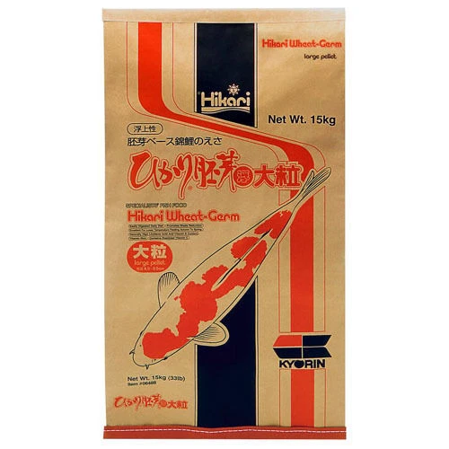 Germen de trigo Hikari, pellet grande, 33 lb, alimento para peces de estanque Foto 1 de 1