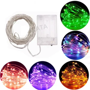LED String Fairy Lights Wedding Party Spring Battery Decoration Warm White - Picture 1 of 10