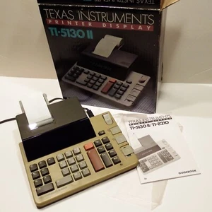 Texas Instruments TI-5130 II - Electric 10 Digit Printing Calculator *CIB *VTG - Picture 1 of 24