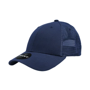 Decky 6 Panel Low Profile Structured Cotton Trucker - 214 - Picture 1 of 22