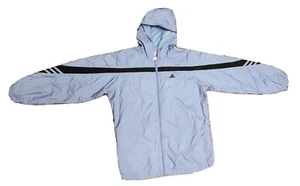 VTG ADIDAS Rain Windbreaker Jacket Light Purple Lilac Girls Size 16 (XL) Hooded - Picture 1 of 8