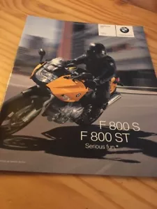 BMW F800S F800ST F800 ST S 800 F Catálogo Moto Folleto Prospecto Folleto - Imagen 1 de 7
