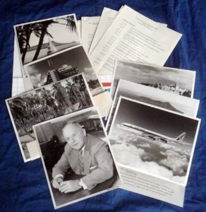 DC-8 50TH STATE HAWAII FEB 1960 UNITED AIR LINES PRESS FLIGHT FOLDER PICTURES+++ - Picture 1 of 5